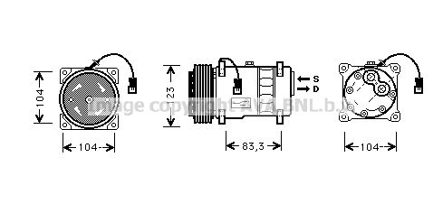 AVA QUALITY COOLING Kompressori, ilmastointilaite CNK177